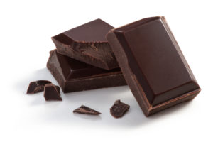 squares of dark chocolate